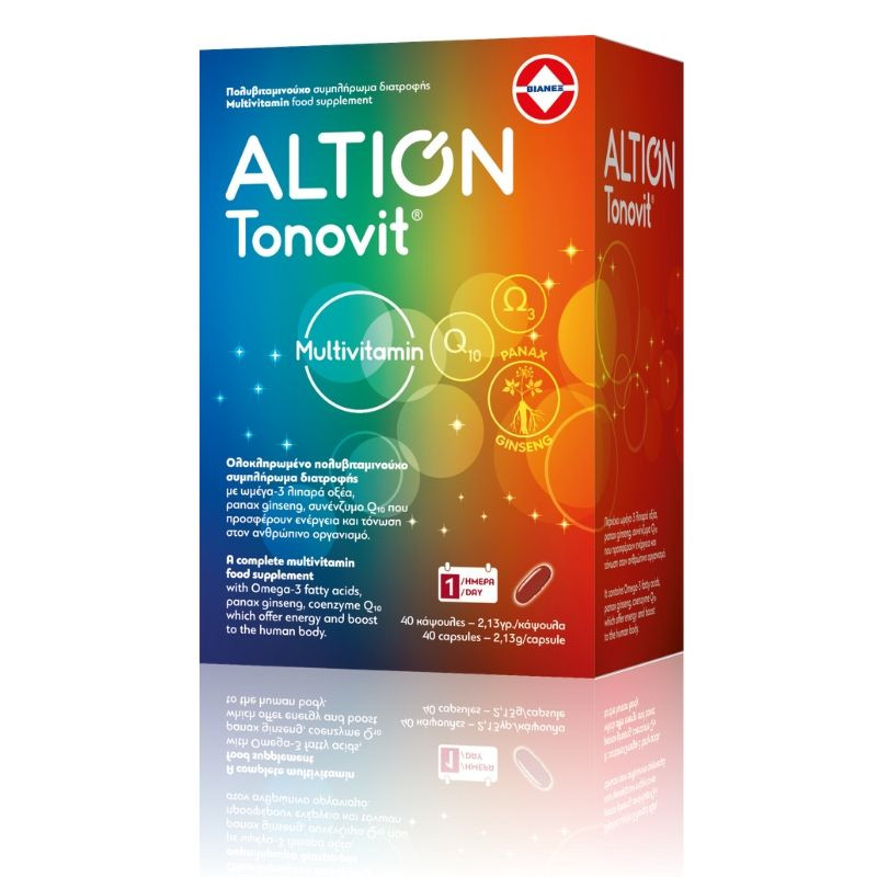 ALTION Tonovit Πολυβιταμινούχο Συμπλήρωμα Διατροφής 40 Κάψουλες